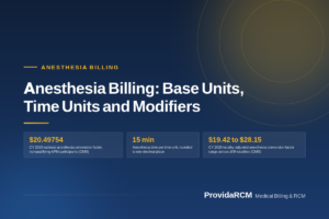 Read more about the article Anesthesia Billing: Base Units, Time Units and Modifiers