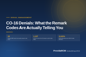 Read more about the article CO-16 Denials: What the Remark Codes Are Actually Telling You