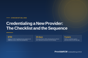 Read more about the article Credentialing a New Provider: The Checklist and the Sequence
