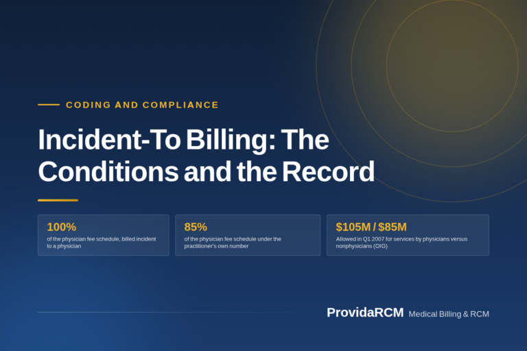 Read more about the article Incident-To Billing: The Conditions and the Record