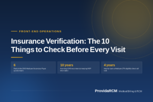Read more about the article Insurance Verification: The 10 Things to Check Before Every Visit
