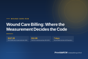 Read more about the article Wound Care Billing: Where the Measurement Decides the Code